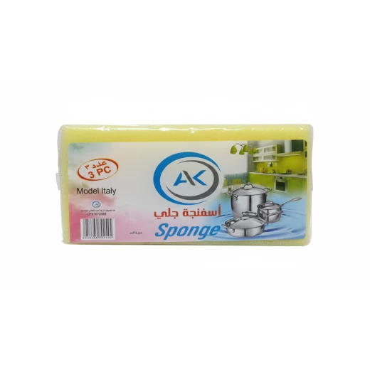 AK Dishwashing Sponge - 3-Pack, Effective and Easy Cleaning for Everyday Dishes and Surfaces AK Dishwashing Sponge - 3-Pack, Effective and Easy Cleaning for Everyday Dishes and Surfaces