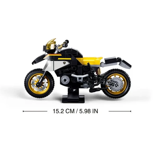 مجموعة مكعبات بناء دراجة نارية سلوبان R1250 GS، 200 قطعة، موديل M38-B1132، مقياس 1:12 - Sluban - Image 4