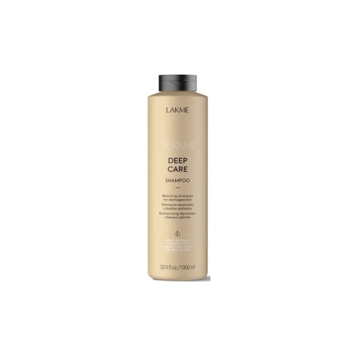 Lakmé Teknia Deep Care Shampoo 1000ml: Restorative, Nourishing, Vegan Formula for Damaged Hair Lakmé Teknia Deep Care Shampoo 1000ml: Restorative, Nourishing, Vegan Formula for Damaged Hair