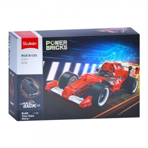Sluban Red Car M38 B1335 Construction Toy Set for Boys: 210 Piece Building Blocks Kit, Features Opening Doors and Realistic Details, Compatible with Other Brands Sluban Red Car M38 B1335 Construction Toy Set for Boys: 210 Piece Building Blocks Kit, Features Opening Doors and Realistic Details, Compatible with Other Brands