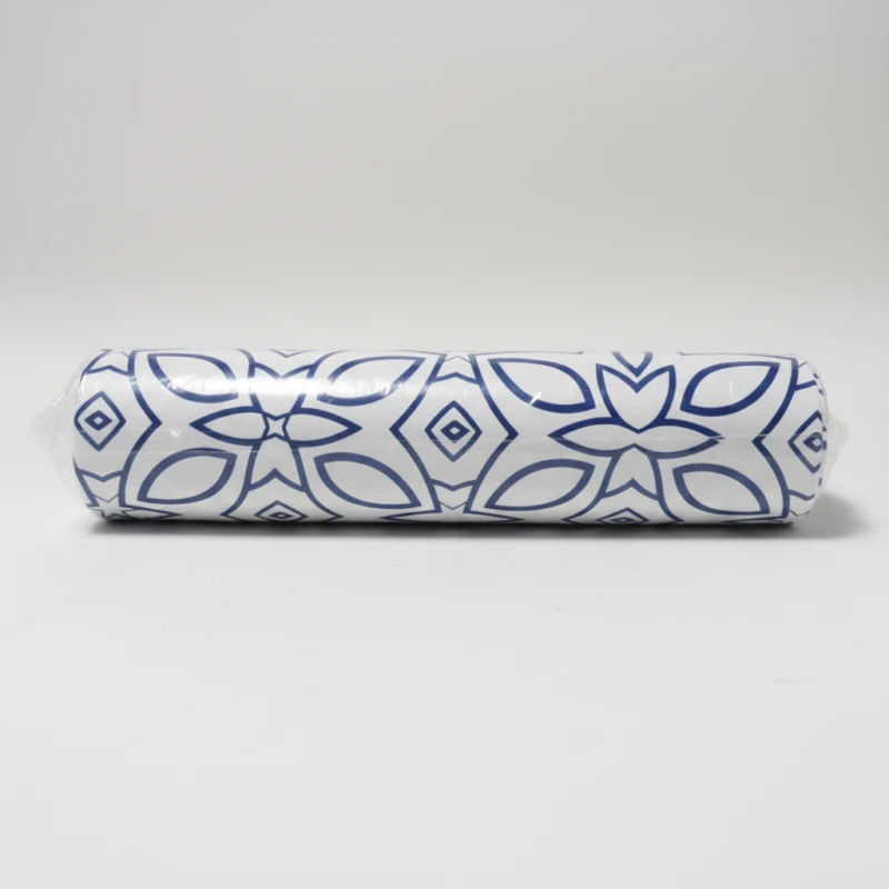 Marwa AK Ornate Disposable Table Mattress White and Dark Blue 100x140 cm - Marwa