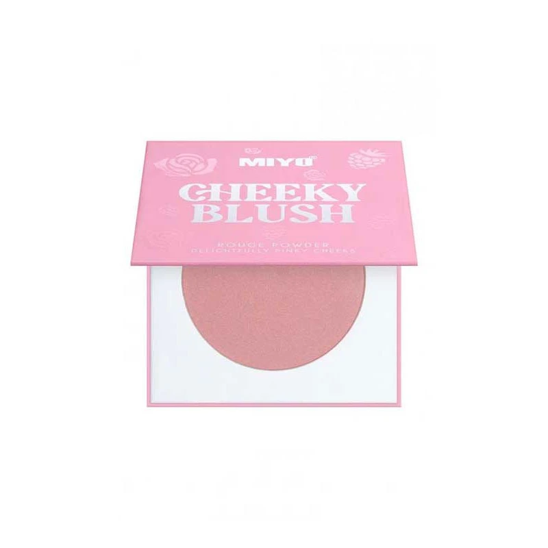 MIYO Rouge Powder Cheeky Blush 02, Long-Lasting, Natural Finish, 1 Piece