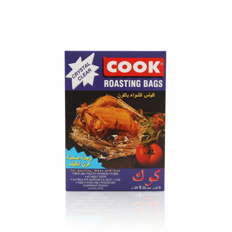 Cook Roasting Bags Chicken 38 x 25 cm, 8 Pieces, Oven Safe, Locks in Flavor - Cook