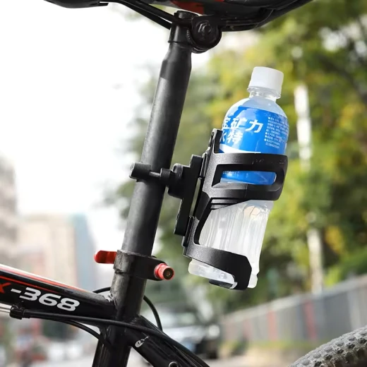 Deluxe Motorcycle Cup Holder Aluminum Alloy Black Universal Fit - Image 4