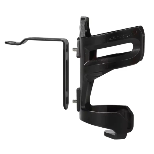 Deluxe Motorcycle Cup Holder Aluminum Alloy Black Universal Fit - Image 2