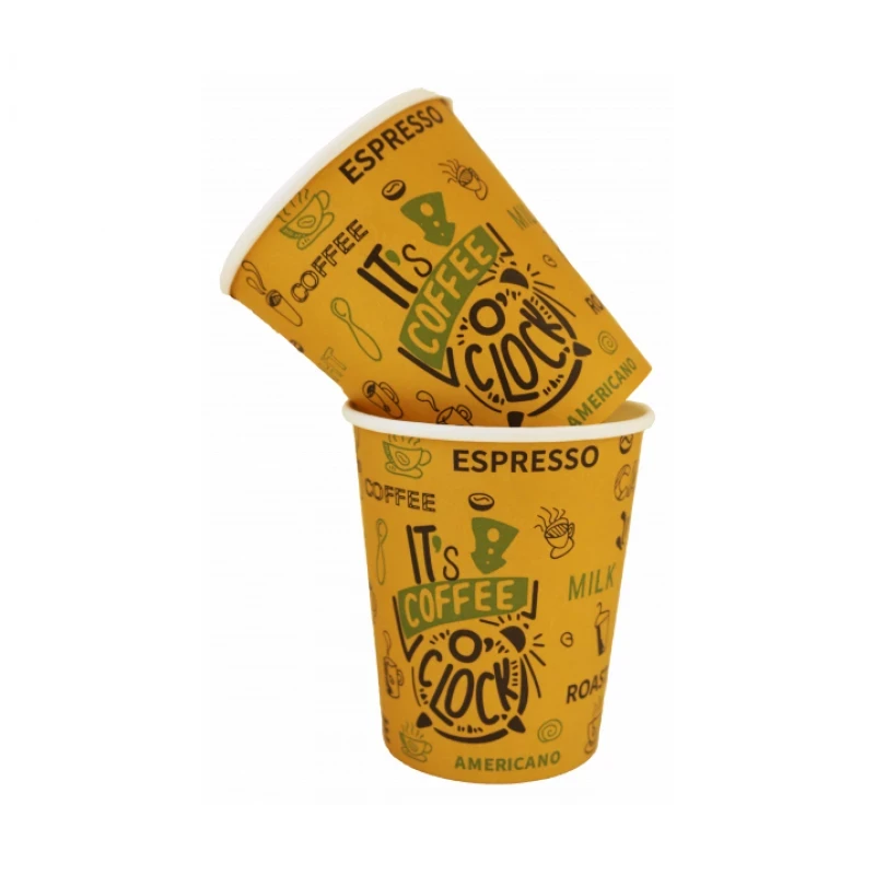 Paper Cups 7 Oz 50 Count, Disposable Cups for Parties and Daily Use - Marwa