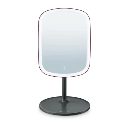 Beurer BS 47 LE4 Illuminated Cosmetic Mirror 5x Magnification LED Lighting Rechargeable for Travel and Home Use Dual Sided 1x and 5x Magnification - Image 4