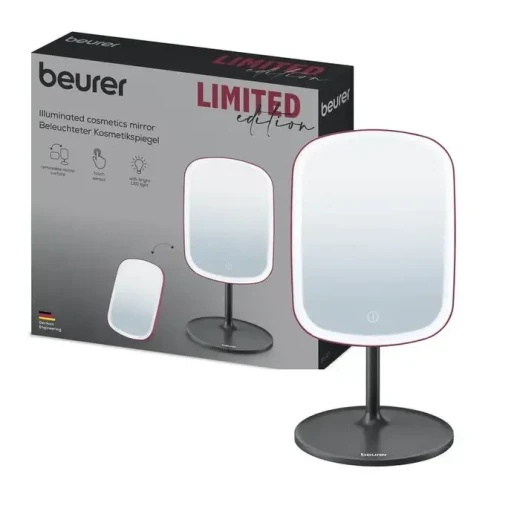 Beurer BS 47 LE4 Illuminated Cosmetic Mirror 5x Magnification LED Lighting Rechargeable for Travel and Home Use Dual Sided 1x and 5x Magnification Beurer BS 47 LE4 Illuminated Cosmetic Mirror 5x Magnification LED Lighting Rechargeable for Travel and Home Use Dual Sided 1x and 5x Magnification