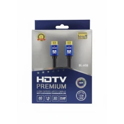 High Performance HDMI 2.0V Cable 5 Meter Length Supports Ultra HD 4K Resolution at 60Hz 18Gbps High Speed Data Transfer. Color Box Packaging for Protection and Convenience