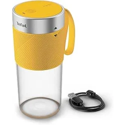 Tefal LightMix Portable Blender: Black 300ml Capacity for Smoothies and Shakes On The Go, Compact and Lightweight Design with Easy Cleaning Features, Perfect for 1-2 Servings