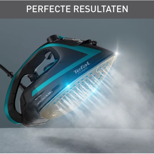 Tefal Puregliss FV8066 Steam Iron: 3000W Power, Black and Blue Design, Anti Drip and Self Clean Features for Efficient Ironing - Image 3