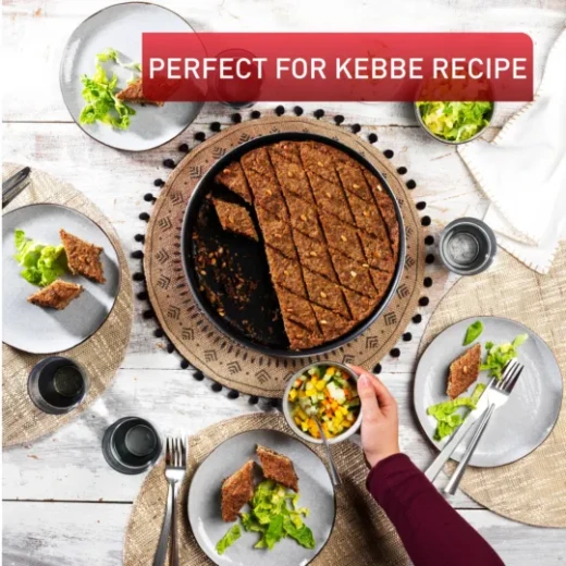 Tefal Tempo Flame Kebbe 38cm Oven Dish TFJ5719583, Non-Stick Coating, Perfect for Baking and Roasting, Durable High-Quality Design for Even Heat Distribution, Easy to Clean, Ideal for Delicious Family Recipes - Image 2