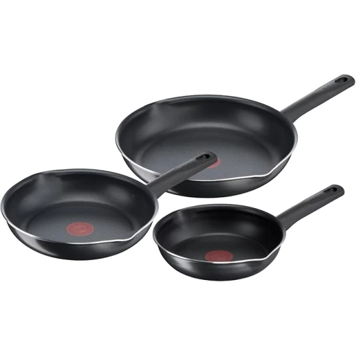 Tefal Day By Day Frying Pan Set of 3, Non-Stick, 20/24/28 cm, Made in France Tefal Day By Day Frying Pan Set of 3, Non-Stick, 20/24/28 cm, Made in France