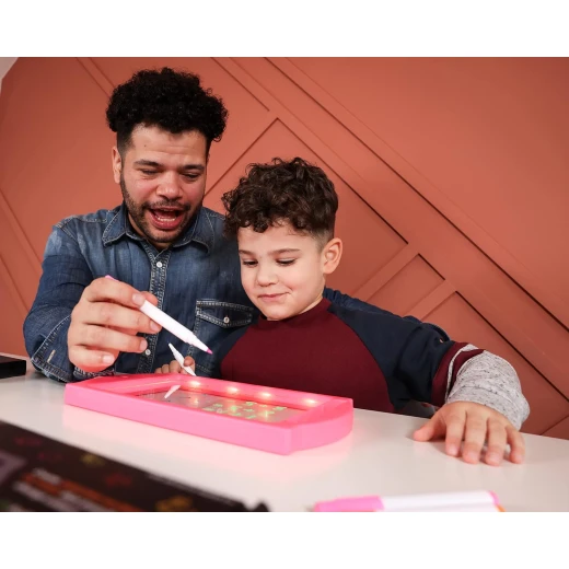 Marvin's Magic Glow Art Board Pink 3D Effect Dry Erase Drawing Board for Kids - Image 6