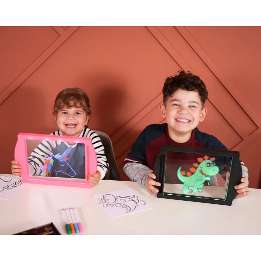 Marvin's Magic Glow Art Board Pink 3D Effect Dry Erase Drawing Board for Kids - Image 5