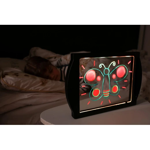 Marvin's Magic Glow Art Neon Effect Drawing Board, Includes 4 Neon Marker Pens, Age 5+ - Image 2