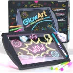 Marvin's Magic Glow Art Neon Effect Drawing Board, Includes 4 Neon Marker Pens, Age 5+
