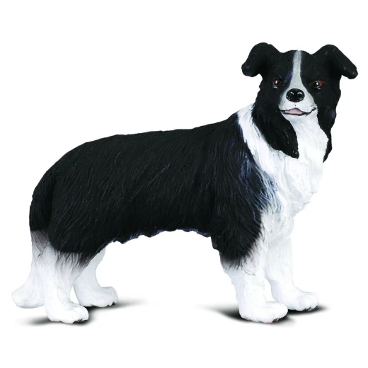 CollectA Border Collie Dog Figure Realistic Farm Animal Toy Black and White 2.8 Inch CollectA Border Collie Dog Figure Realistic Farm Animal Toy Black and White 2.8 Inch