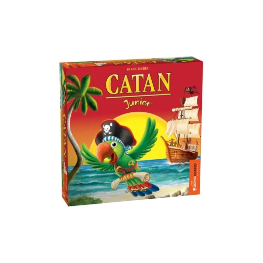 لعبة كاتان جونيور اللوحية لـ 2-4 لاعبين، بطابع القراصنة، للأعمار 6-9 سنوات لعبة كاتان جونيور اللوحية لـ 2-4 لاعبين، بطابع القراصنة، للأعمار 6-9 سنوات