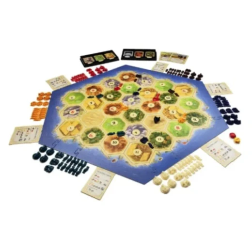 Catan Base Game 5-6 Players English and Arabic Edition Strategy Board Game - Image 2
