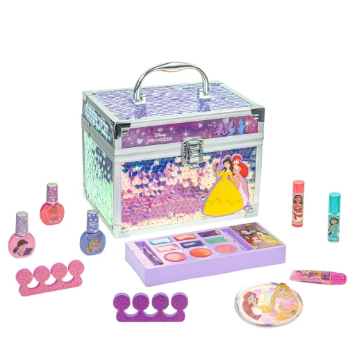 Play & Learn Cosmetic Case Set for Girls, Princess Art, Makeup Kit, Party Favors Play & Learn Cosmetic Case Set for Girls, Princess Art, Makeup Kit, Party Favors