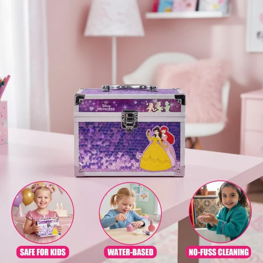 Play & Learn Cosmetic Case Set for Girls, Princess Art, Makeup Kit, Party Favors - Image 5