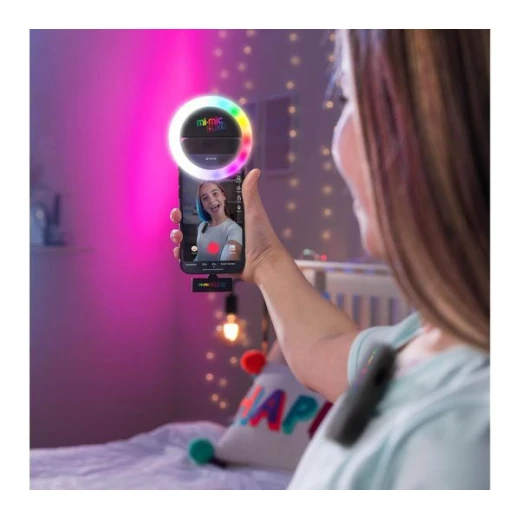 طقم تسجيل فيديو مباشر Mi Mic للهواتف التي تعمل بنظام Android، يتضمن إضاءة حلقية، ميكروفون، اتصال لاسلكي 2.4 جيجاهرتز - Image 3