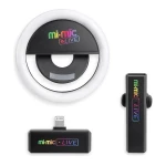 طقم تسجيل فيديو مباشر Mi Mic للهواتف التي تعمل بنظام Android، يتضمن إضاءة حلقية، ميكروفون، اتصال لاسلكي 2.4 جيجاهرتز