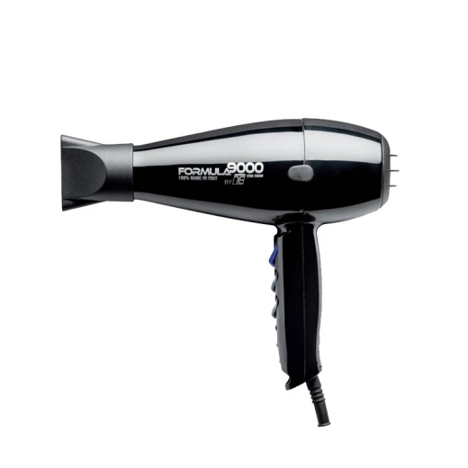 Quattro Techno Dry Hair Dryer Formula 9000 Black Professional Hair Styling Tool