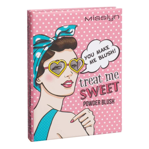 Misslyn Treat Me Sweet Powder Blush 6g, 16 You Make Me Blush, Long-Lasting Color Misslyn Treat Me Sweet Powder Blush 6g, 16 You Make Me Blush, Long-Lasting Color