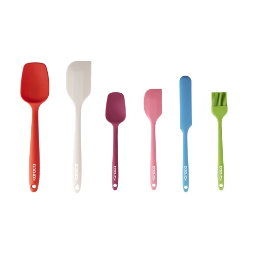Karaca Lively 6 Piece Kitchen Utensil Set, Multi Color, Durable Nylon Tools Karaca Lively 6 Piece Kitchen Utensil Set, Multi Color, Durable Nylon Tools