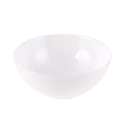 Karaca White Swan 21cm Porcelain Salad Bowl, Dishwasher and Microwave Safe