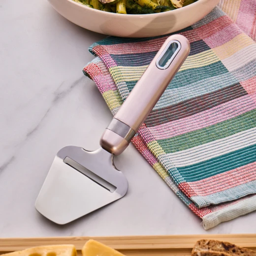 Karaca Mastermaid Rose Gold Cheese Slicer Kitchen Gadget 23cm Stainless Steel Blade for Effortless Slicing of Various Cheese Types, Ergonomic Handle, Easy to Clean and Maintain - karaca - Image 2
