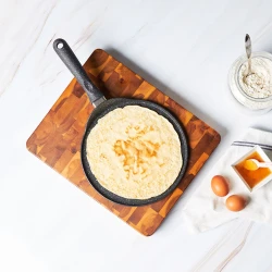 Karaca Mutfaksever Biogranit Grey Crepe Pan 26 cm, Non-Stick, Induction Compatible