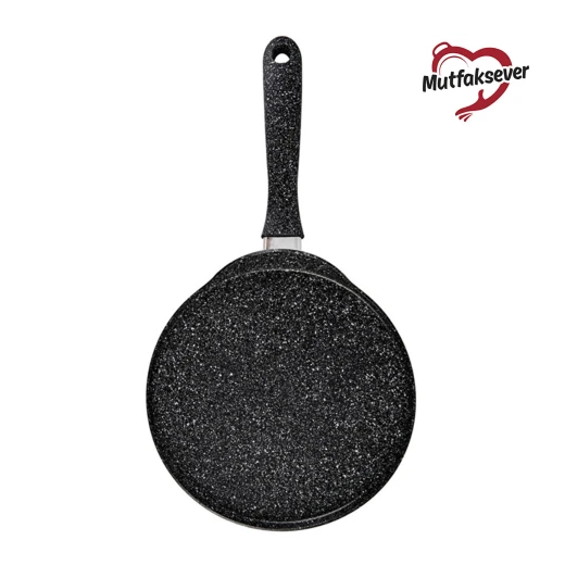 Karaca Mutfaksever Biogranit Grey Crepe Pan 26 cm, Non-Stick, Induction Compatible - karaca - Image 4