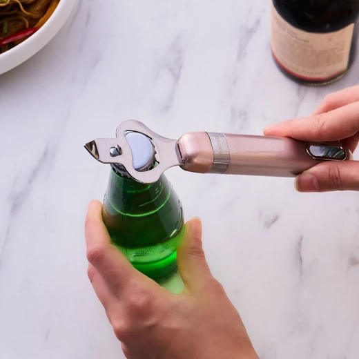 Karaca Mastermaid Rosegold Bottle Opener Elegant 18/10 Stainless Steel Construction For Effortless Opening Ergonomic Design Durable And Stylish Addition To Your Barware 1 Piece - karaca - Image 2