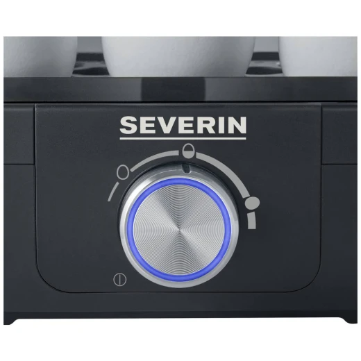 Severin EK 3166 Egg Boiler Black BPA Free with Egg Piercer, Boils 7 Eggs Simultaneously, Auto Shutoff, Compact Design Ideal for Kitchens, 1-Year Warranty - Severin - Image 3
