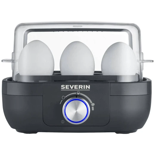Severin EK 3166 Egg Boiler Black BPA Free with Egg Piercer, Boils 7 Eggs Simultaneously, Auto Shutoff, Compact Design Ideal for Kitchens, 1-Year Warranty Severin EK 3166 Egg Boiler Black BPA Free with Egg Piercer, Boils 7 Eggs Simultaneously, Auto Shutoff, Compact Design Ideal for Kitchens, 1-Year Warranty