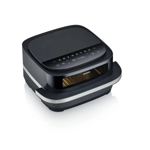 Severin FR 2464 Air Fryer 4 Liter Capacity Black Color with Timer Function Digital Control Panel and Nonstick Coating for Easy Cooking 220-240V - Severin - Image 5