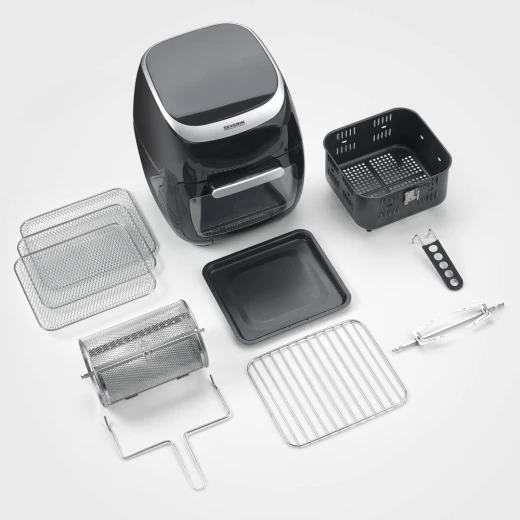 Severin FR2446 Multi Air Fryer 11L Black Silver Digital Touchscreen - Severin - Image 3