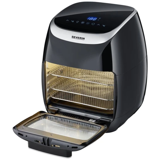 Severin FR2446 Multi Air Fryer 11L Black Silver Digital Touchscreen - Severin - Image 6