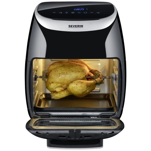 Severin FR2446 Multi Air Fryer 11L Black Silver Digital Touchscreen - Severin - Image 5