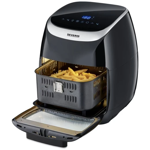 Severin FR2446 Multi Air Fryer 11L Black Silver Digital Touchscreen - Severin - Image 9