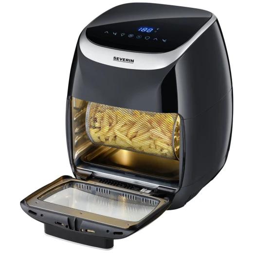 Severin FR2446 Multi Air Fryer 11L Black Silver Digital Touchscreen - Severin - Image 11