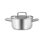Karaca Grace 16 cm Stainless Steel Saucepan with Induction Base, Durable Kitchen Essential for Everyday Cooking, Perfect Size for Sauces and Small Portions - karaca