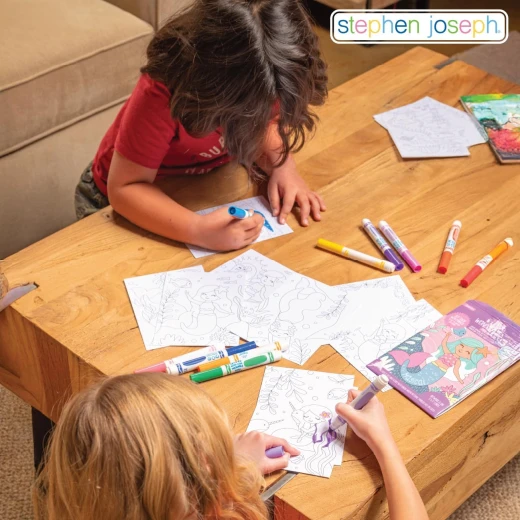 Stephen Joseph, Wonder Ink Toddler Art Set, Mess Free Coloring Pages, Toddler Travel Activity, Mermaid - Stephen Joseph - Image 4