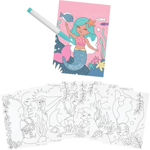 Stephen Joseph, Wonder Ink Toddler Art Set, Mess Free Coloring Pages, Toddler Travel Activity, Mermaid Stephen Joseph, Wonder Ink Toddler Art Set, Mess Free Coloring Pages, Toddler Travel Activity, Mermaid