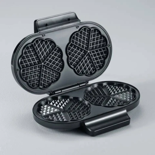 Severin WA 2106 Waffle Maker Black Non Stick Coating 1200W Makes 2 Large Waffles Easily Cleaned Compact Design Perfect for Family Breakfasts and Desserts - Severin - Image 3