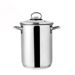 Karaca Love of Kitchen Stainless Steel Induction Asparagus Pot with Lid 4L Silver - karaca