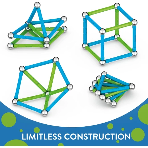 Geomag Classic Recycled 25 Piece Magnetic Construction Set, STEM Learning Toy - Image 4